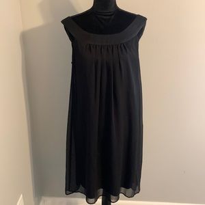 Sleeveless black dress